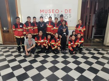 Visita mediada al MuBo, Brigada Juvenil de Bomberos