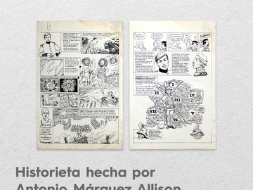 Historieta hecha por Antonio Márquez Allison. Objeto del mes, septiembre 2022.