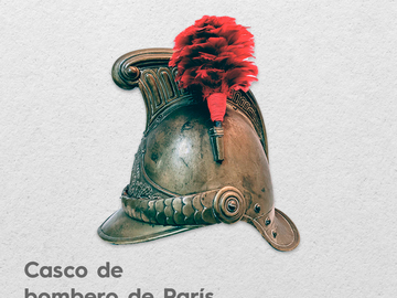 Casco de bombero de París. Objeto del mes, mayo 2022.