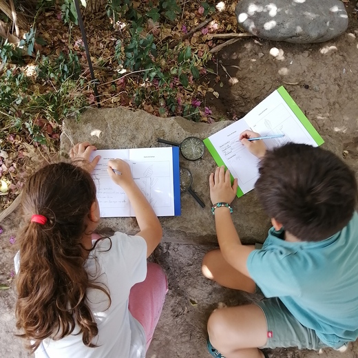 Infancias realizando actividades educativas en Museo Regional de Rancagua