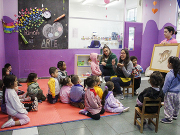 Mediación "Güiña" de Claudio Gay en Jardín Pequeño Mundo