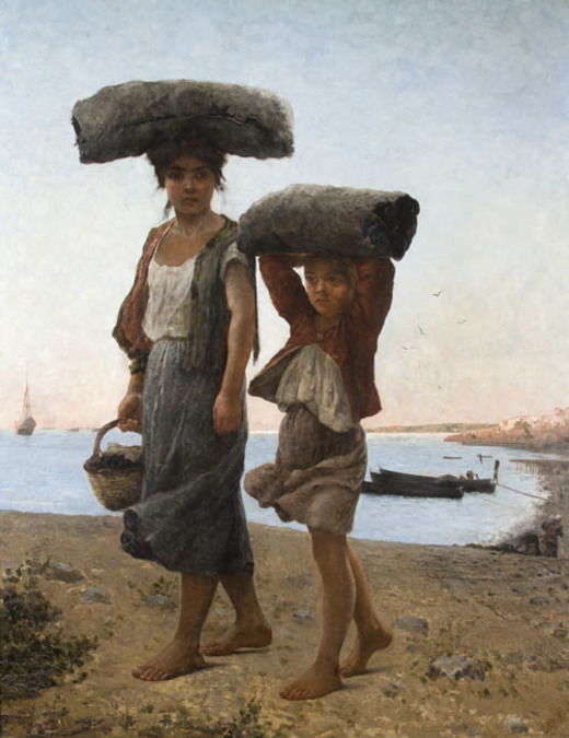 Las playeras, Celia Castro (1884). Museo O'Higginiano y de Bellas Artes de Talca.